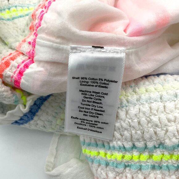 Vineyard Vines Striped Smocked Pull-On Cotton Blend Lined Shorts Medium NWT - Picture 7 of 7